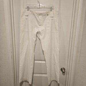 Mens Diesel Button Fly White Cotton Pants Size 38